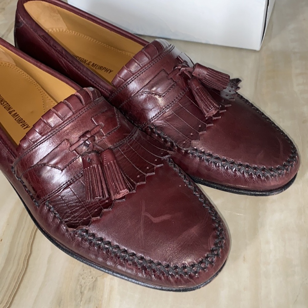 Johnston & Murphy Loafers Brown Leather Tassel - Brown